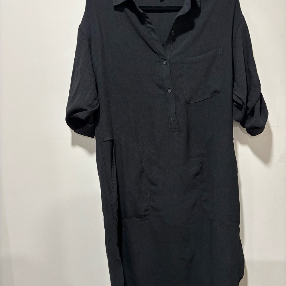 Max Studio Black Pull over dress with 3/4 sleeve